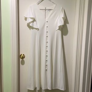 Calvin Klein White Midi Dress